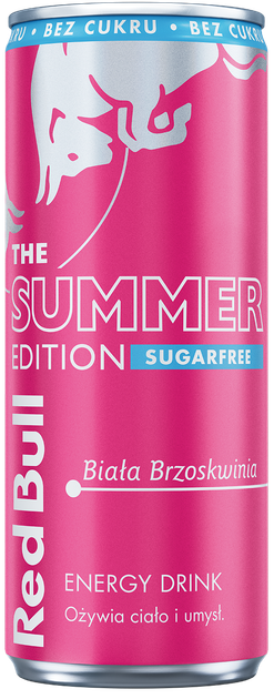 Енергетик Red Bull White Peach Zero sugar Summer Edition Білий