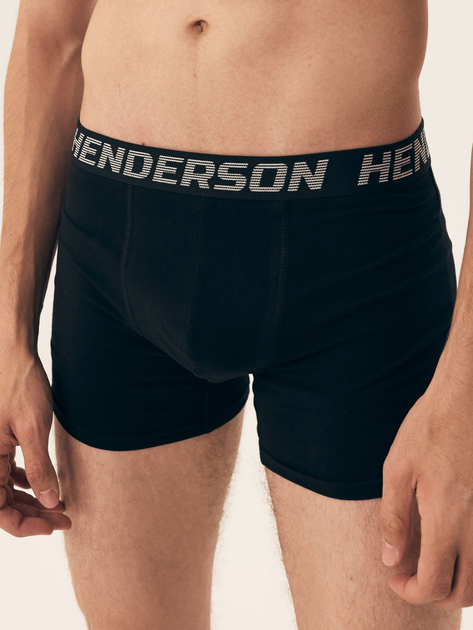 Набір трусів боксерів чоловічих бавовняних 3 шт Henderson Onset 42741-MLC 2XL Чорний/Сірий/Графітовий (5903972382172) - зображення 2