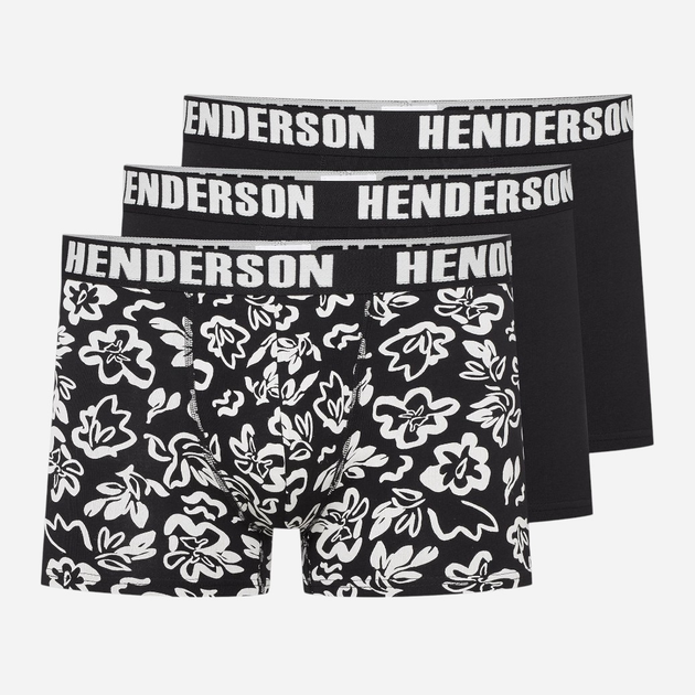 Zestaw majtek męskich typu bokserki 3 szt Henderson Orchid 42743-MLC XL Czarny/Biały (5903972382202) - obraz 1
