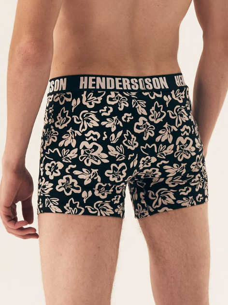 Набір трусів боксерів чоловічих бавовняних 3 шт Henderson Orchid 42743-MLC L Чорний з білим (5903972382196) - зображення 3