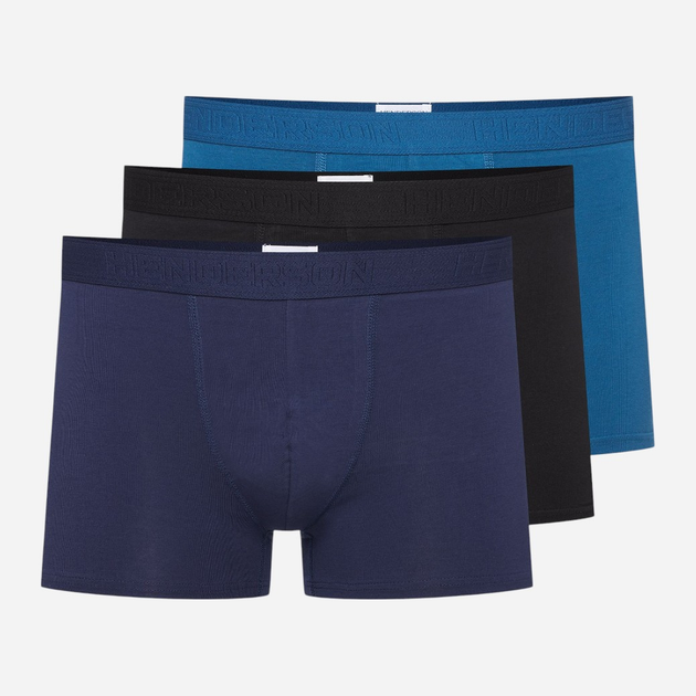 Zestaw majtek męskich typu bokserki 3 szt Henderson Other 42747-MLC 3XL Granatowy/Niebieski/Czarny (5903972382417) - obraz 1
