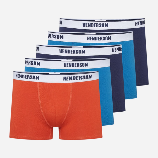 Zestaw majtek męskich typu bokserki 5 szt Henderson Oxide 42758-MLC 2XL Wielobarwny (5903972382974) - obraz 1