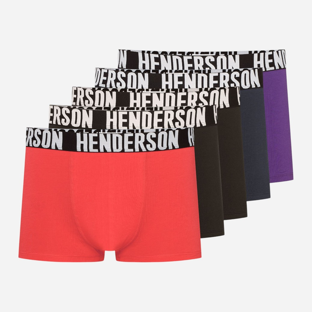 Zestaw majtek męskich typu bokserki 5 szt Henderson Opener 42759-MLC L Wielobarwny (5903972382998) - obraz 1