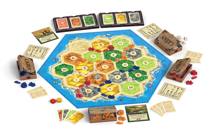 Настольная игра ROZUM Катан (Catan) (R100UA) - Фото 4 Настольная игра ROZUM Катан (Catan) (R100UA) - изображение 4