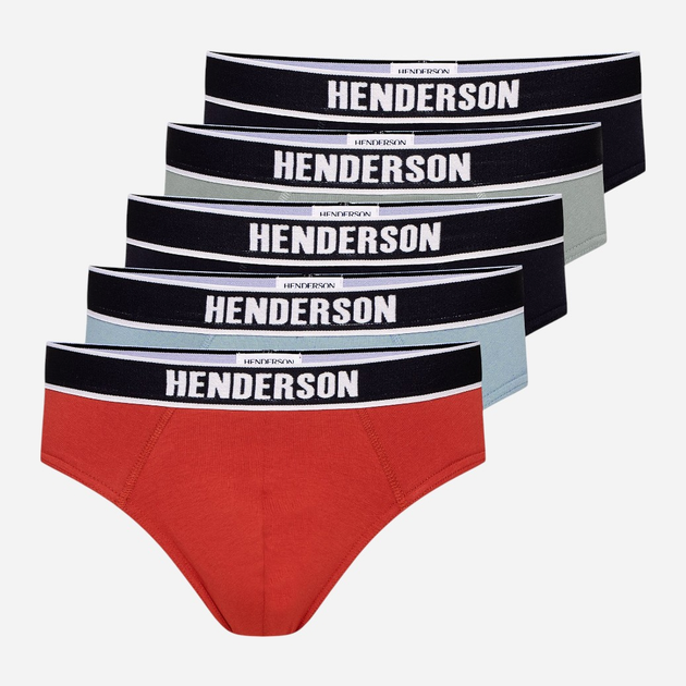 Набір трусів сліпів чоловічих бавовняних 5 шт Henderson Soon 43175-MLC L Різнокольоровий (5903972519165) - зображення 1