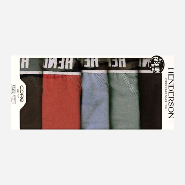 Zestaw majtek męskich typu slipy 5 szt Henderson Soon 43175-MLC XL Wielobarwny (5903972519172) - obraz 7