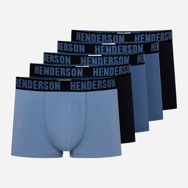 Набір трусів боксерів чоловічих бавовняних 5 шт Henderson Over 43179-MLC 2XL Різнокольоровий (5903972519745) - зображення 1