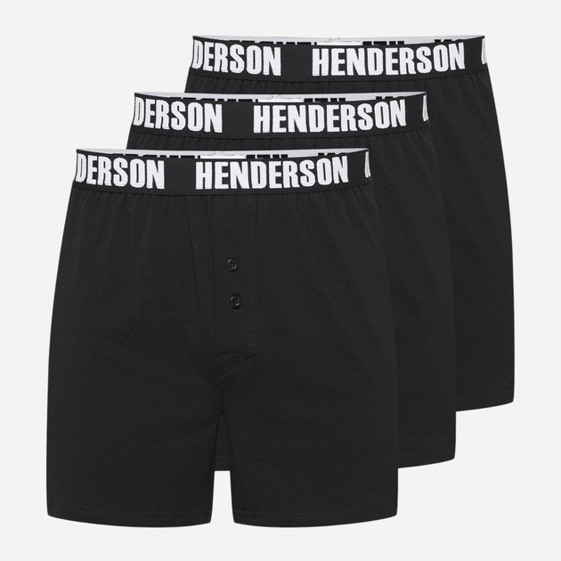 Набір трусів шортів чоловічих бавовняних 3 шт Henderson Onside 43178-MLC XL Чорний (5903972519523) - зображення 1