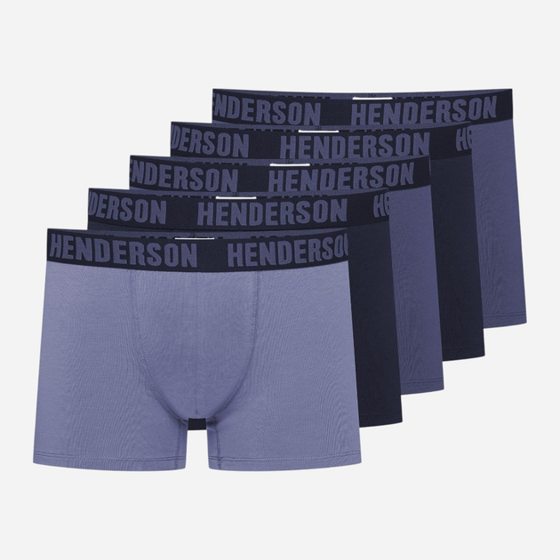 Набір трусів боксерів чоловічих бавовняних 5 шт Henderson Over 43180-MLC 3XL Різнокольоровий (5903972519882) - зображення 1