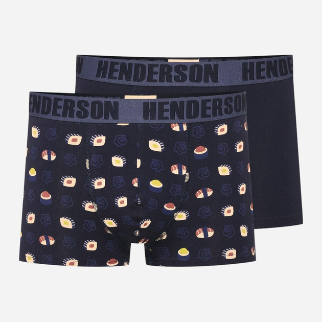 Zestaw majtek męskich typu bokserki 2 szt Henderson Sushi 42592-MLC L Granatowy (5903972379844) - obraz 1