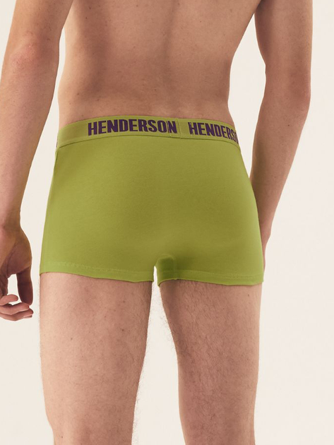 Набір трусів боксерів чоловічих бавовняних 3 шт Henderson Star 42594-MLC 2XL Фіолетовий/Зелений/Рожевий (5903972380079) - зображення 3