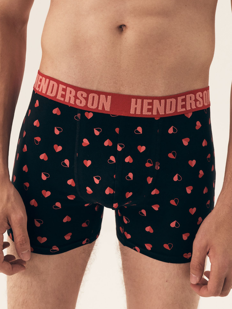 Набір трусів боксерів чоловічих бавовняних 2 шт Henderson Spot 42595-MLC XL Чорний (5903972380352) - зображення 2