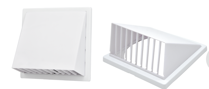 Вытяжной колпак с обратным клапаном AirRoxy 125 white пластик белый 02-502 - изображение 4