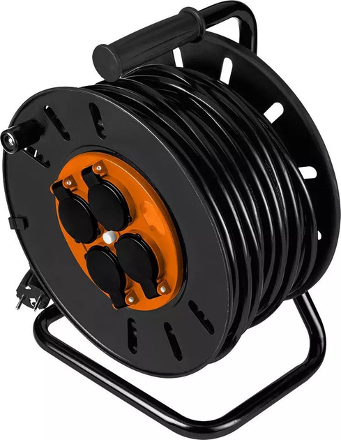 Подовжувач на котушці NEO Tools 90-171 на 4 розетки 30 м (5907558426533) - зображення 2