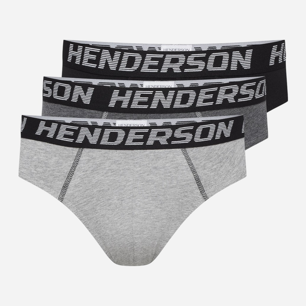 Набір трусів сліпів чоловічих бавовняних 5 шт Henderson Onset 43183-MLC 2XL Чорний/Графітовий/Сірий (5903972519394) - зображення 1