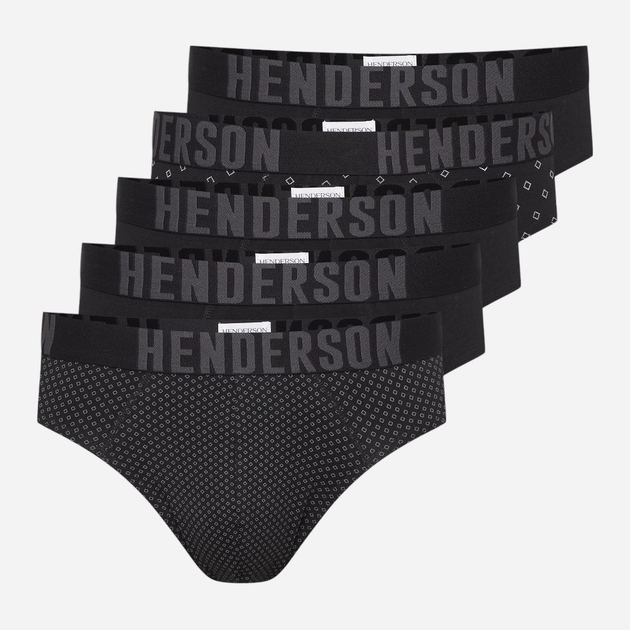 Набір трусів сліпів чоловічих бавовняних 5 шт Henderson Optic 43186-MLC 3XL Чорний (5903972519585) - зображення 1