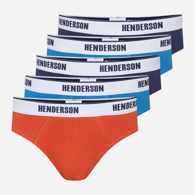 Набір трусів сліпів чоловічих бавовняних 5 шт Henderson Oxide 43189-MLC 2XL Різнокольоровий (5903972519691) - зображення 1