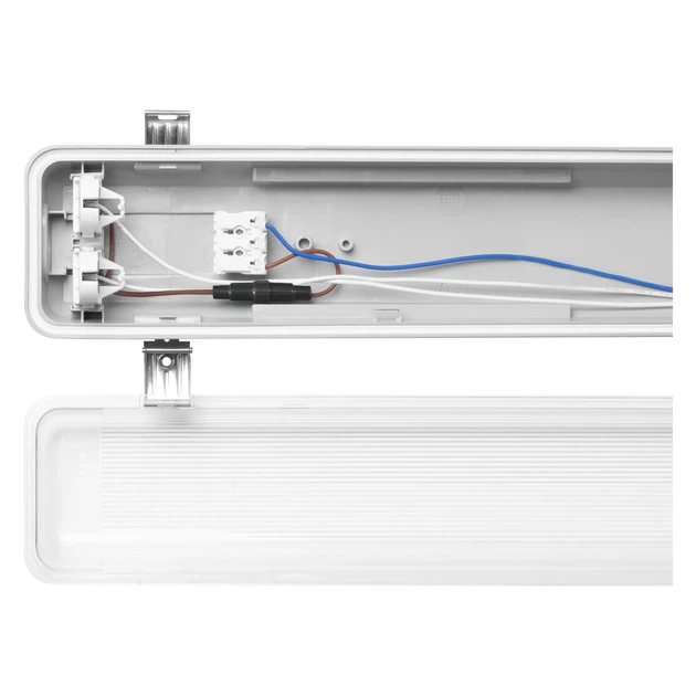 Світильник LED лінійний 220V 2xG13 675x95x70mm IP65 [4099854118074] Ledvance DP Housing - зображення 2
