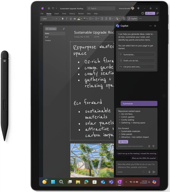 Ноутбук Microsoft Surface Pro 11 Copilot+ PC for Business 512GB Platinum (ZIN-00004) - зображення 4