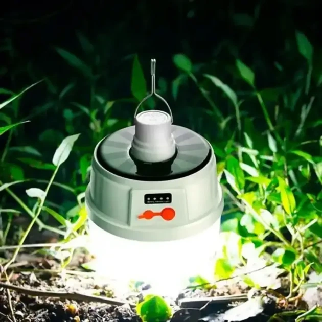 Фонарь для кемпинга аккумуляторный, лампочка с крючком 2022 Solar Emergency Charging Lamp солнечная и акк. для дома, для дачи, для похода, для отдыха, для туризма, для кемпинга, для охоты, для рыбалки - изображение 5
