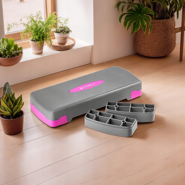 Степ для аеробіки HMS AS003 Gray/Pink (17-44-011) (5907695598148) - зображення 6