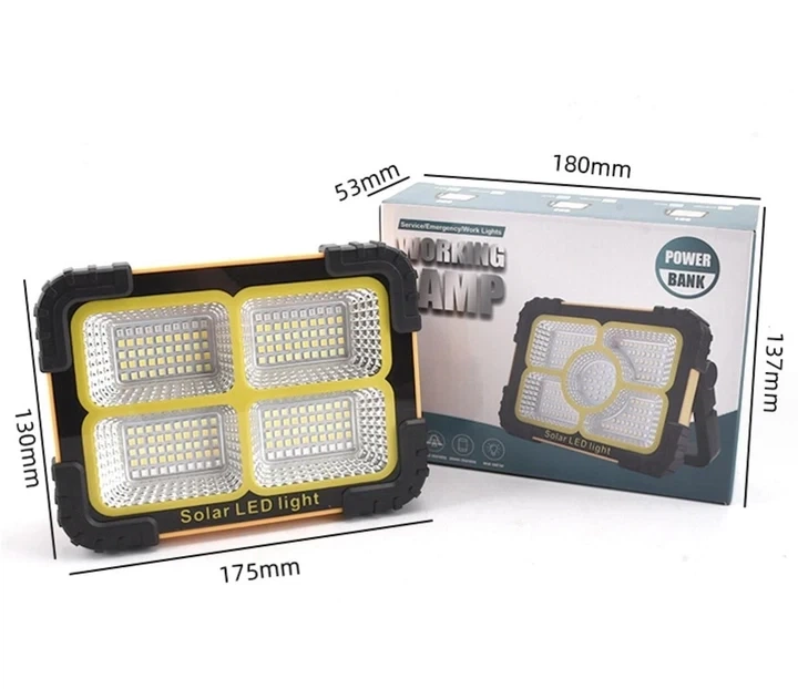Фонарь-прожектор Working Lamp JN-881 на солнечной батарее с PowerBank для дома - изображение 4