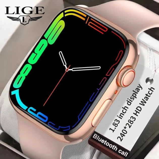 Смарт-часы Lige BW0445 с силиконовым ремешком Pink (17795) - изображение 2