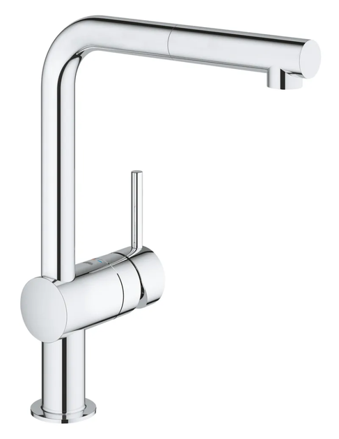 Змішувач для кухні з висувним виливом Grohe Minta (32168000) - Фото 1 Змішувач для кухні з висувним виливом Grohe Minta (32168000) - зображення 1
