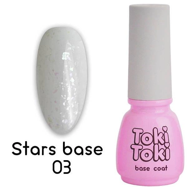 База для гель-лака с блестками (молочная) Stars SB03 Toki Toki 5 мл - изображение 2