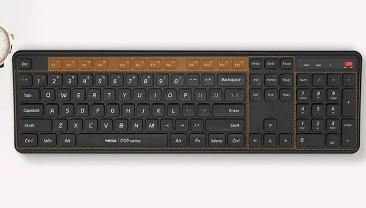Комплект бездротовий Xiaomi MiiiW Keyboard and Mouse Combo Gen 3 PB03 Wireless White (MW24PB03 White) - зображення 2