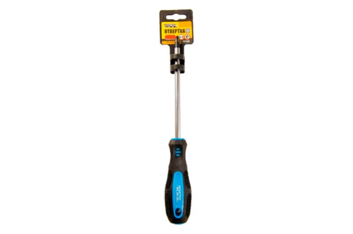 Отвертка крестовая Mastertool PH2 100 мм для монтажа и демонтажа винтов викрутка с магнитным наконечником (DR-P_33IT) - изображение 2