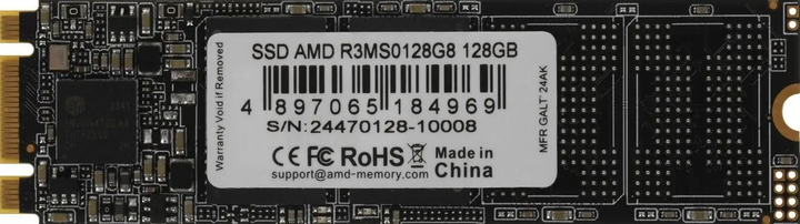 Dysk SSD AMD Radeon R3 128GB M.2 2280 SATA III 3D NAND TLC (R3MS0128G8) - obraz 1