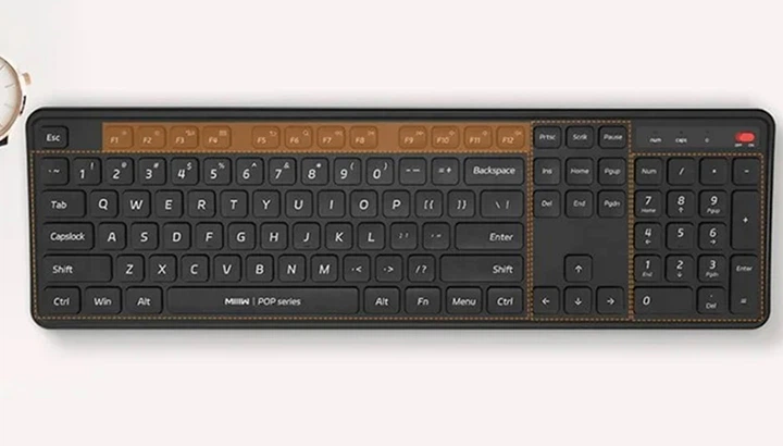 Zestaw bezprzewodowy Xiaomi MiiiW Keyboard and Mouse Combo Gen 3 PB03 Wireless Black (MW24PB03 Black) - obraz 3