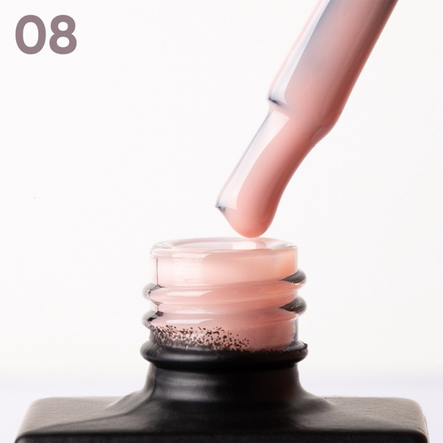 Рідкий гель для зміцнення та моделювання нігтів Liquid Gel (рожевий) 08 Jerden Proff 10 мл - зображення 2