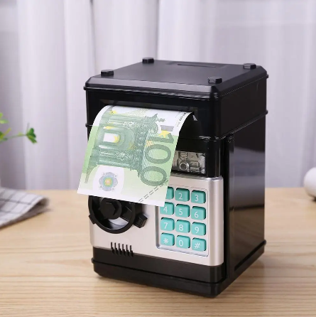 Сейф-копилка электронный детский Number Bank Черная - Фото 4 Сейф-копилка электронный детский Number Bank Черная - изображение 4