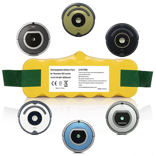Литиевая батарея для робота-пылесоса iRobot Roomba 550 630 650 760 790 875 880 890 960 980 4500 mAh - изображение 4