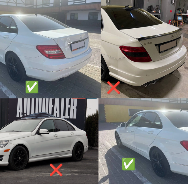 Брызговики Premium 2011-2014 (4 шт) для Mercedes C-class W204 - изображение 3