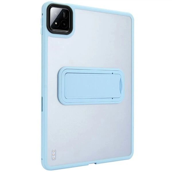 Защитный чехол Deexe Crystal Kickstand для Xiaomi Pad 7 / 7 Pro - Baby Blue - изображение 4