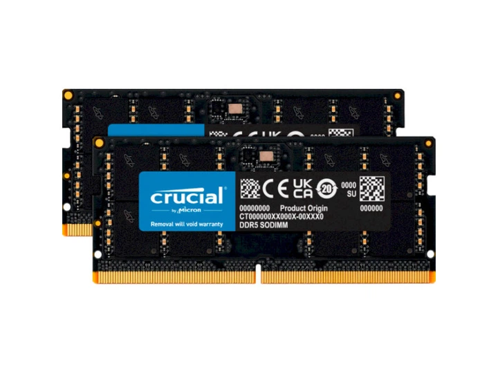 DDR5 16GB ×2 計32gb Пам'ять для ноутбуків Crucial 32 GB (2x16GB) DDR5 4800 MHz