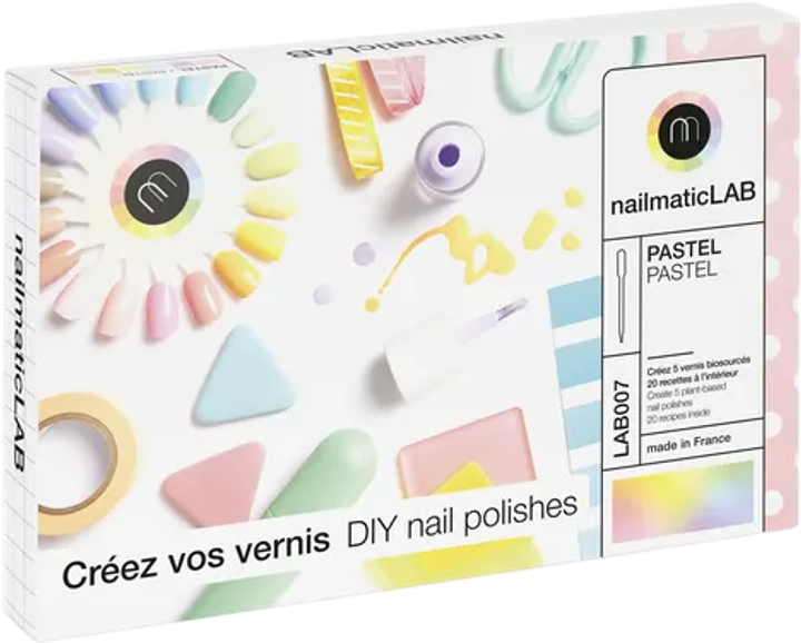 Набір для створення лаків Nailmatic 5 рідких пігментів + 5 основ для змішування + 10 піпеток + 5 етикеток (3760229892172) - зображення 1