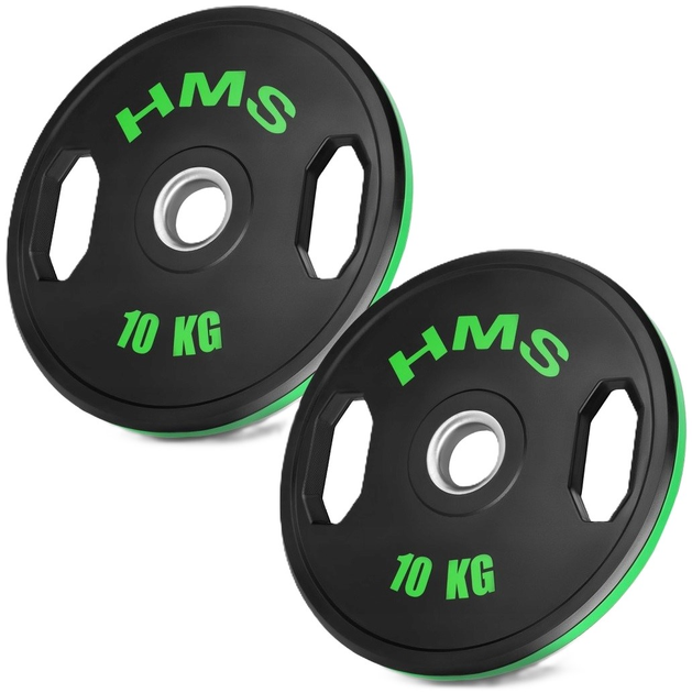 Набір олімпійських дисків HMS TOG10 2 x 10 кг (17-61-117) (5907695511628) - зображення 1