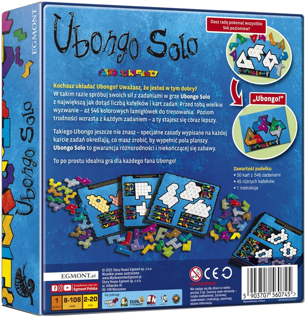 Настільна гра Egmont Ubongo Solo GRUBONGOSOLO (5903707560745) - зображення 2
