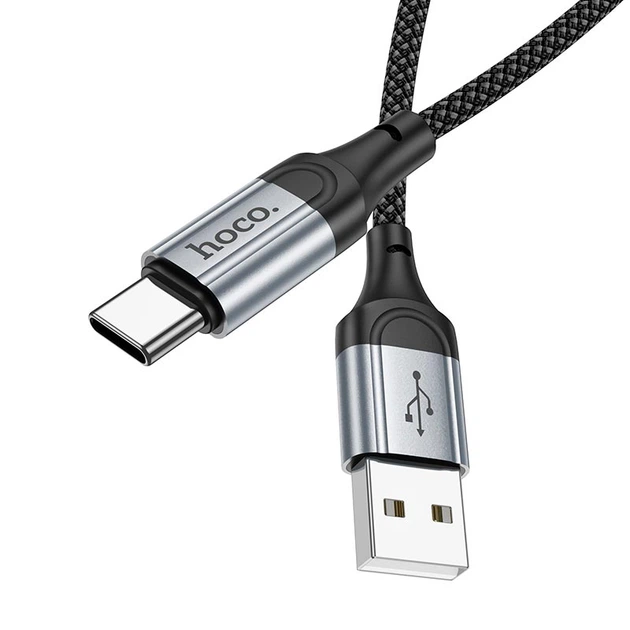 Кабель HOCO X102 USB to Type-C для швидкого заряджання та передачі даних, 3 A, довжина 1 м, Black - Фото 5 Кабель HOCO X102 USB to Type-C для швидкого заряджання та передачі даних, 3 A, довжина 1 м, Black - зображення 5