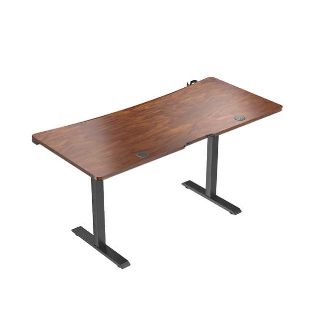 Геймерский стол 1stPlayer Moto-GT 1675 Регулируемый электрический Black-Brown - изображение 4