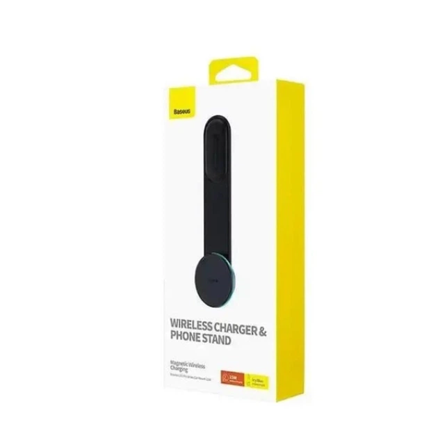 Автотримач для телефона з БЗП Baseus C02 Pro Series Magnetic Wireless Charging Car Mount Cluster Black (C40156000111-00) - изображение 2