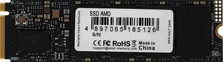 SSD диск AMD Radeon R3 512GB M.2 2280 NVMe PCIe 4.0 x4 3D NAND TLC (R3MP40512G8) - зображення 1