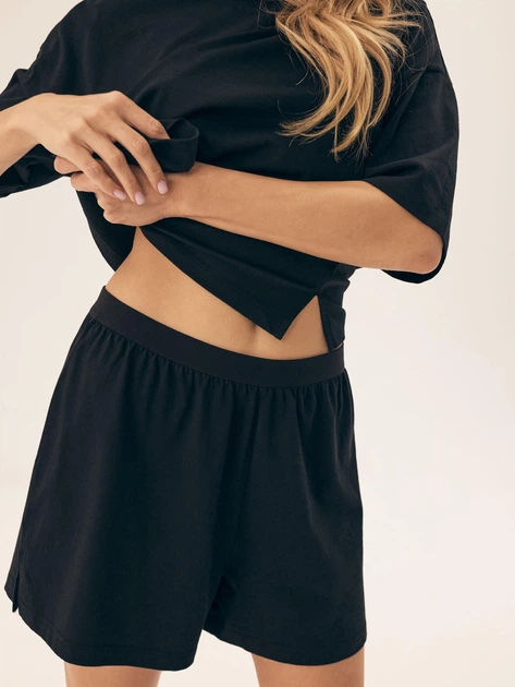 Піжамні шорти жіночі бавовняні Esotiq Ruthie 42492-99X S Чорні (5903972503850) - зображення 4