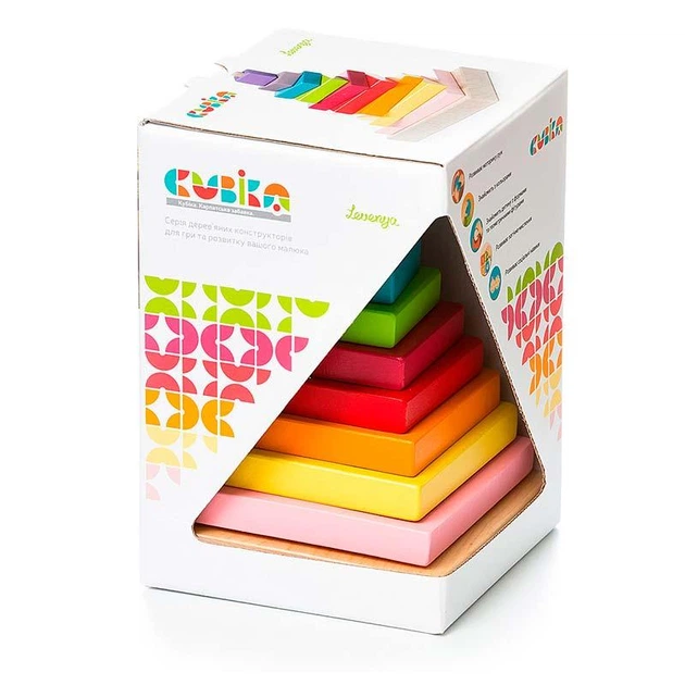 Пирамидка LD-5 CUBIKA из дерева 13357 - Фото 4 Пирамидка LD-5 CUBIKA из дерева 13357 - изображение 4