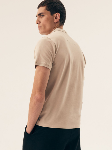 Поло довге чоловіче Henderson Mile 43025-02X 3XL Бежеве (5903972391167) - зображення 2