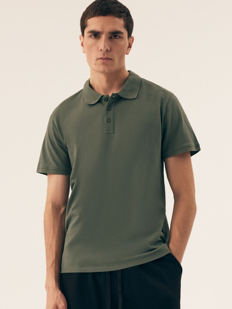 Поло довге чоловіче Henderson Mile 43025-87X 3XL Зелене (5903972391266) - зображення 1